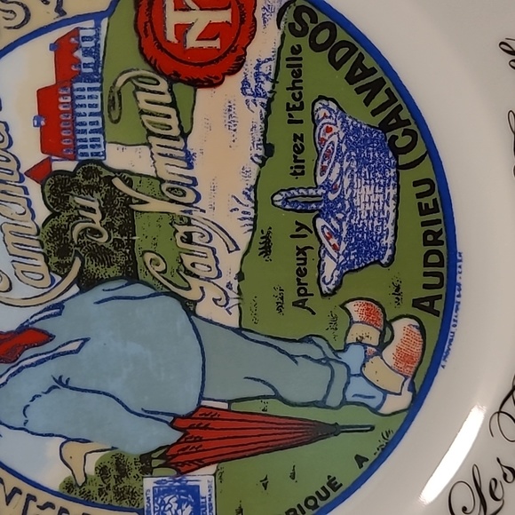 Set of 4 Vintage Cheeses of Frances Advertising Graphics Plates - Picture 8 of 17